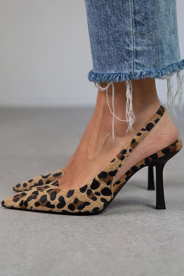 Ambra™ | Leopard Print Slingback