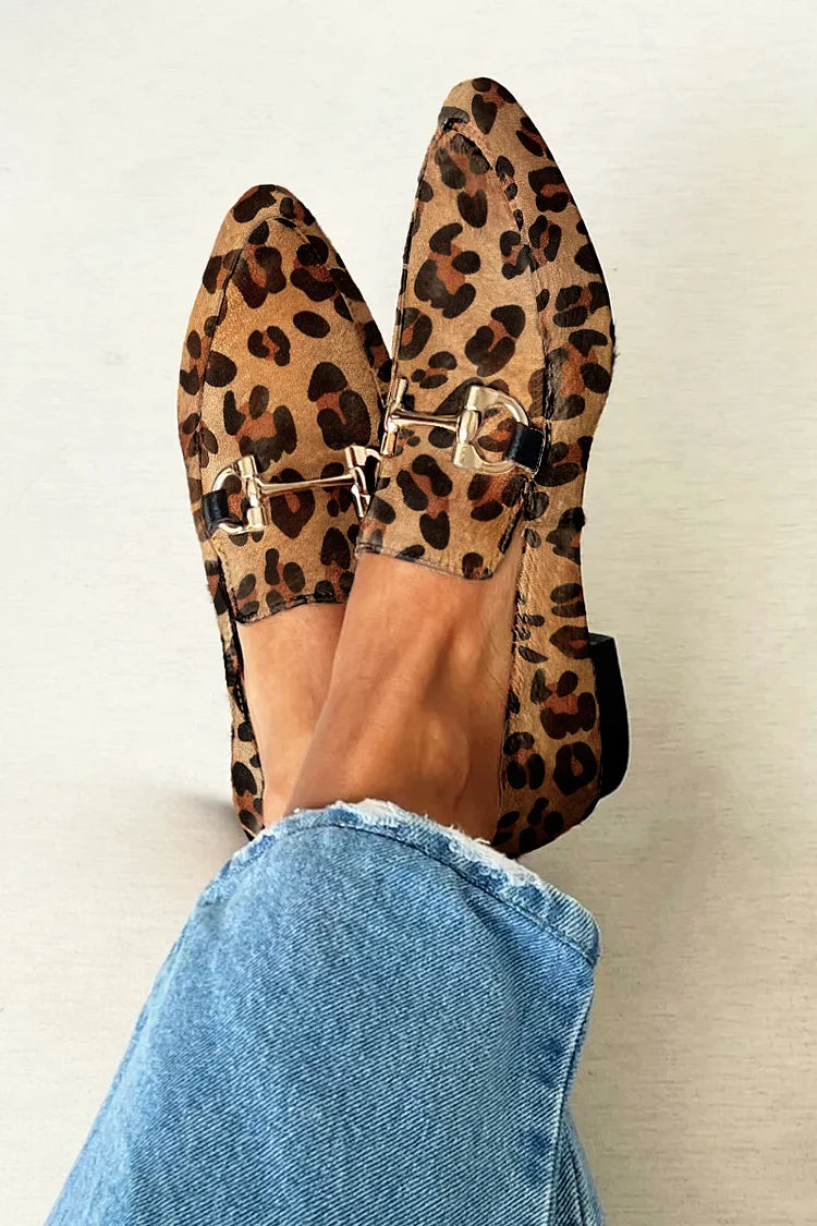 Bianca | Leopard Print Loafers