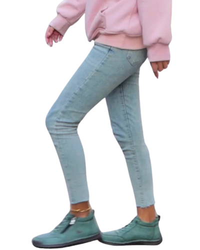 Ella | Beige Lace-Up Footwear