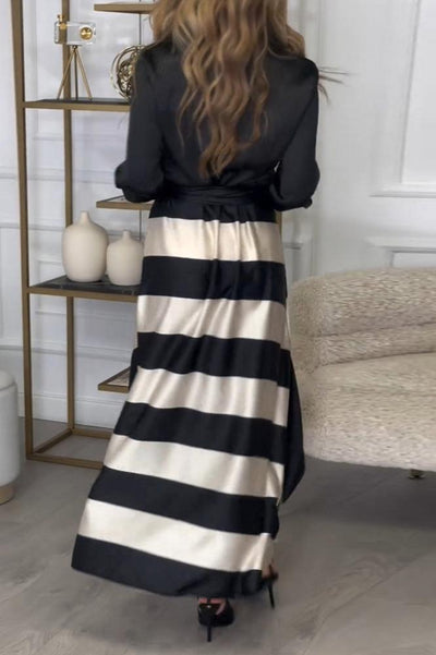 Ava™ | Long Striped Dress