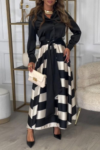 Ava™ | Long Striped Dress