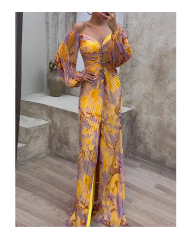 Ava™ | Elegant V-Neck Dress