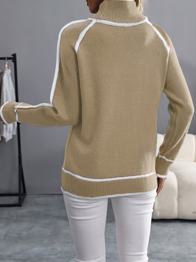 Janice | Cozy High Neck Sweater
