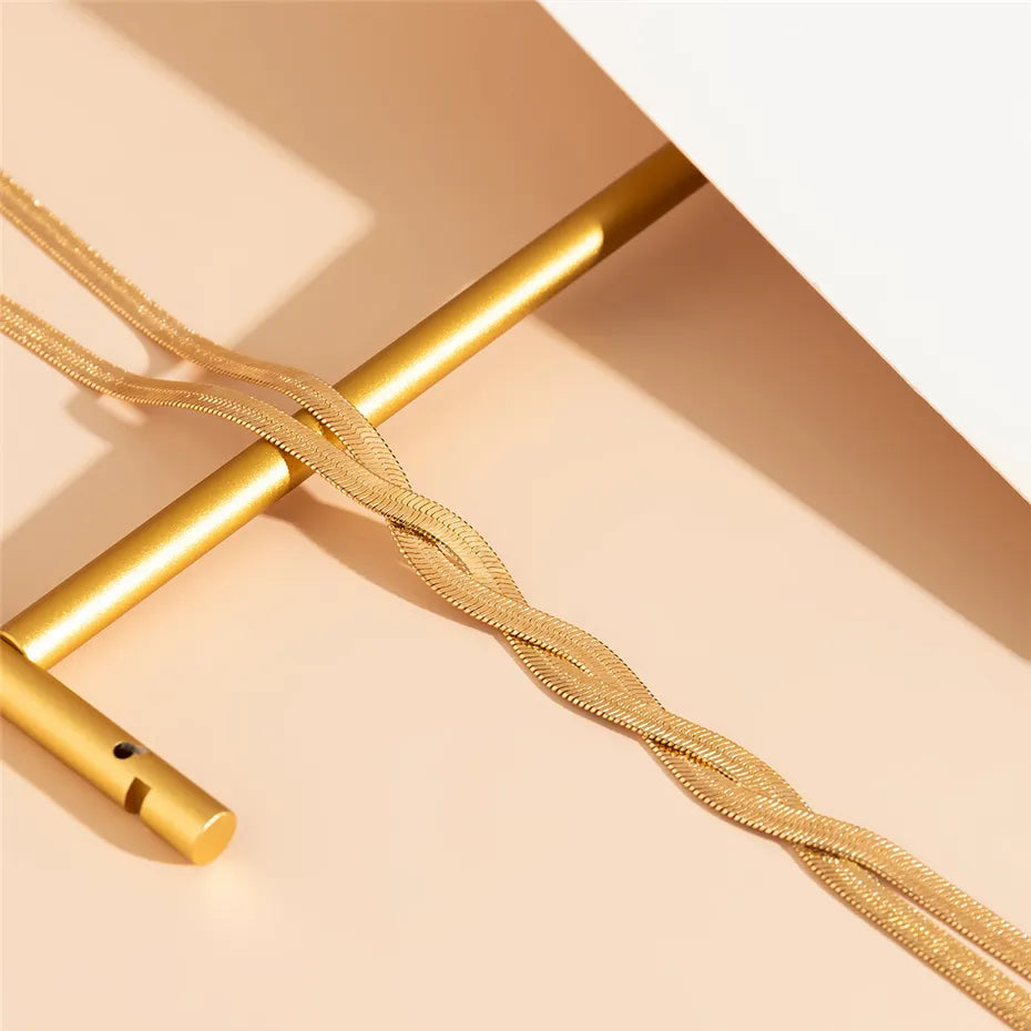 Chic Adjustable Snake-Design Long Necklace