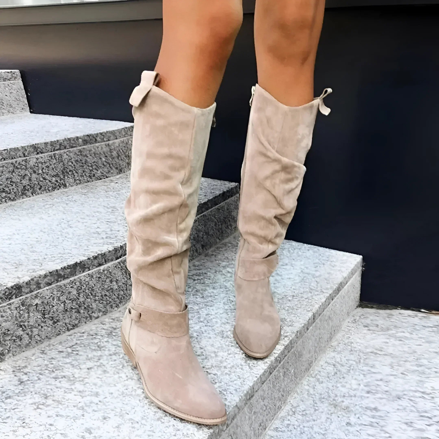 Skyler | Stylish Suede Knee Boots