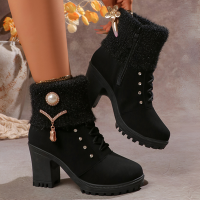 Alison I Stylish Heeled Ankle Boots