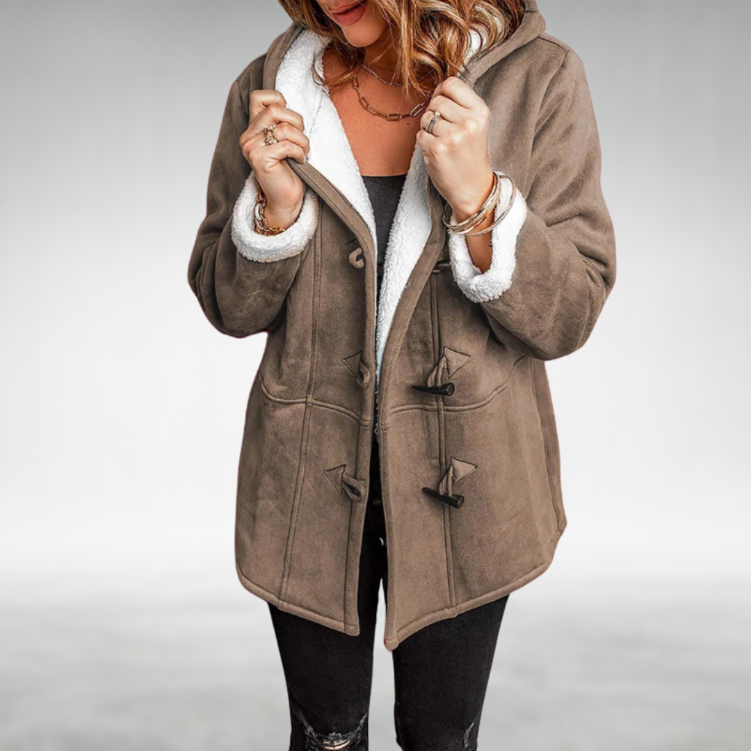 Amara | Cozy Fleece-Lined Toggle Coat