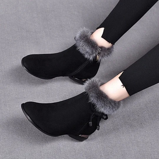 Alina | Classic Black Ankle Boots