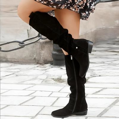 Skyler | Stylish Suede Knee Boots