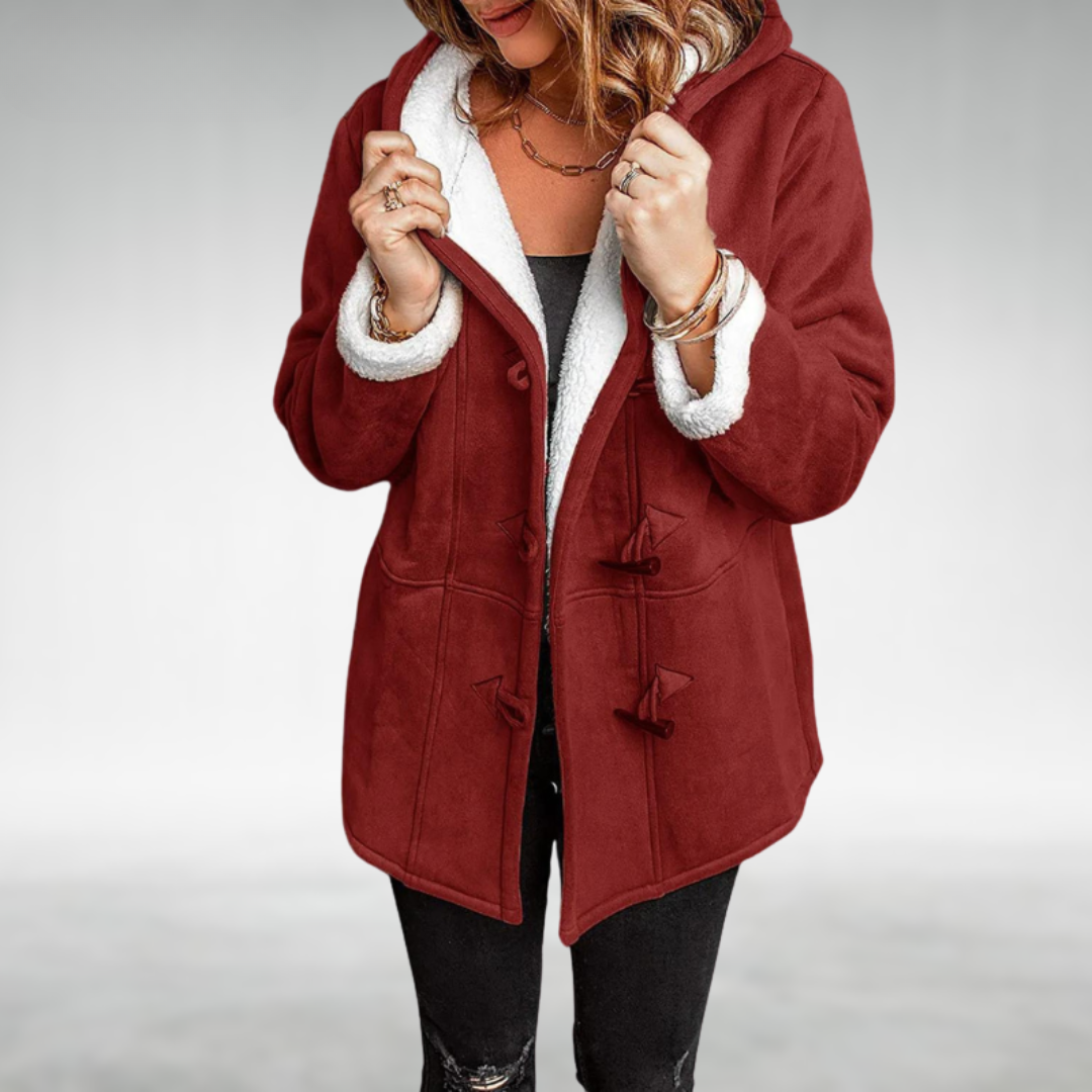 Amara | Cozy Fleece-Lined Toggle Coat