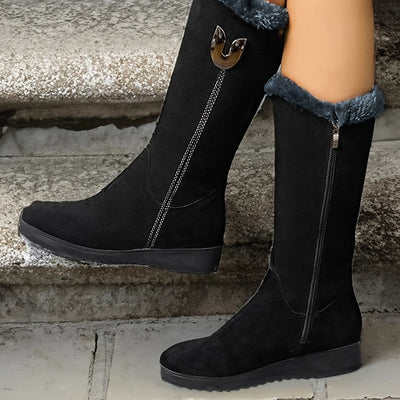 Black Knee-High Boots - Molly I Style