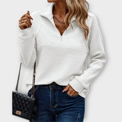 Olivia Half-Zip Pullover Sweatshirt