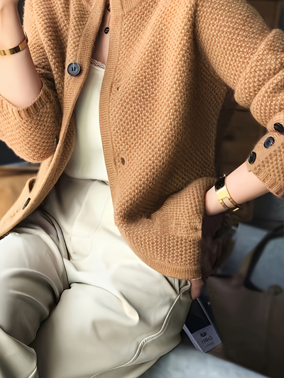 CLAIRE CASHMERE-BLEND CARDIGAN