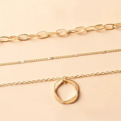 Vintage-Inspired Gold Layered Necklace