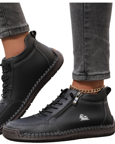 Ella | Beige Lace-Up Footwear