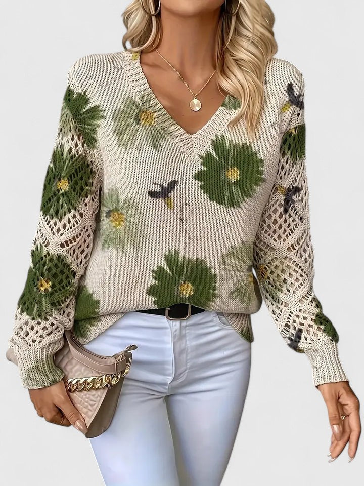 Beatrice | Blooming Knit Sweater