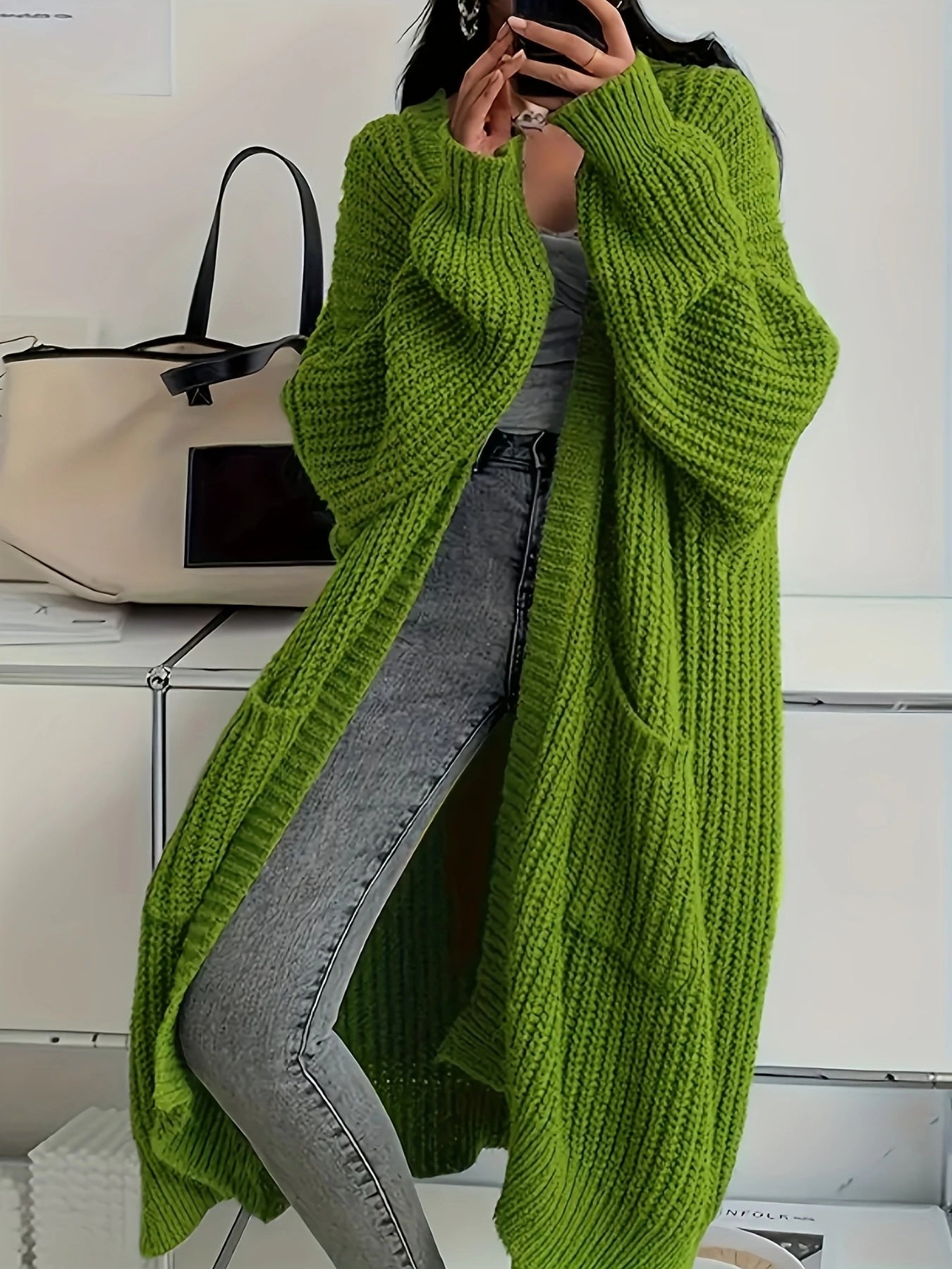 Élise – Stylish Long Cardigan