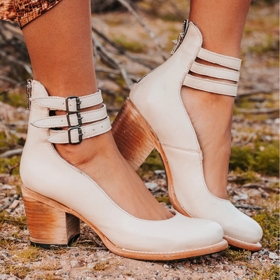 Ginevra™ | Heels with Straps and Wide Heel