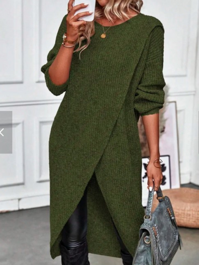 ARIA WRAP KNIT DRESS