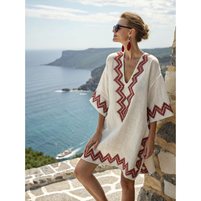 Bora Kaftan Dress | Lightweight Cotton-Linen Blend 3