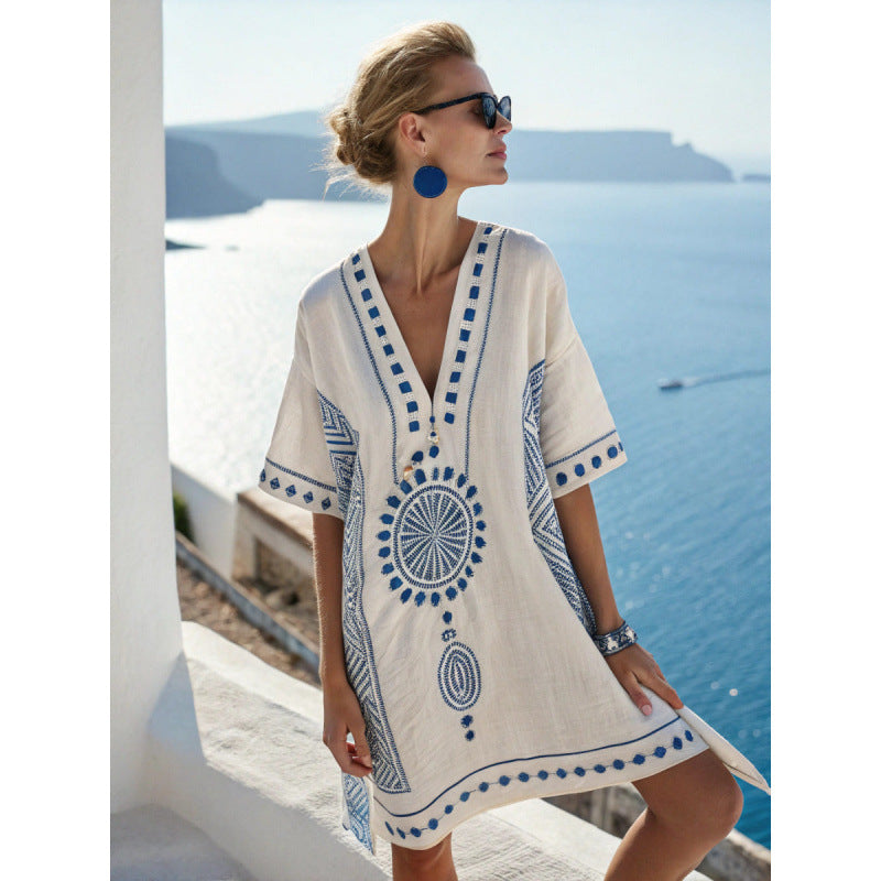 Bora Kaftan Dress | Lightweight Cotton-Linen Blend 6