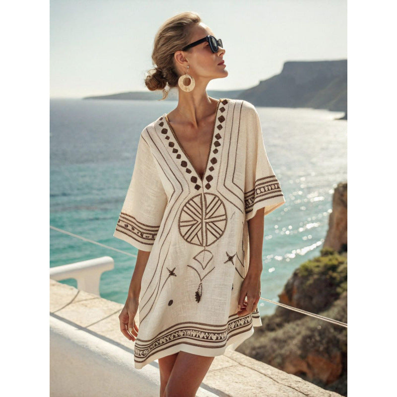 Bora Kaftan Dress | Lightweight Cotton-Linen Blend 8