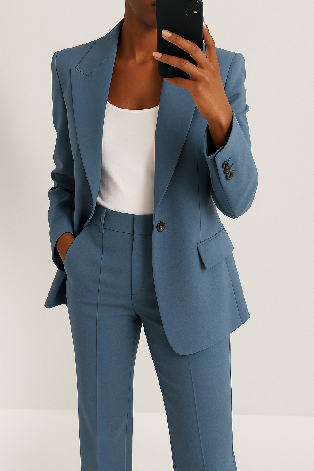 Brenda Collection | Women's Suit Blazer and Trouser Duo with Refined Silhouette | Versatile Ensemble for Professional Elegance 0