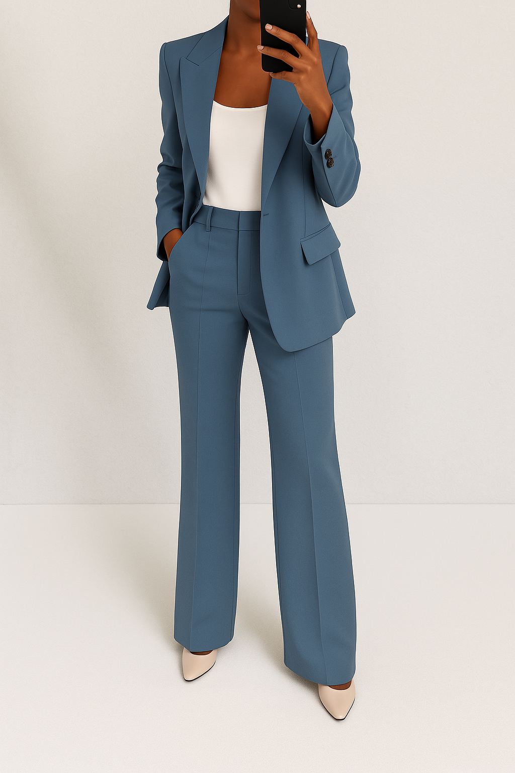 Brenda Collection | Women's Suit Blazer and Trouser Duo with Refined Silhouette | Versatile Ensemble for Professional Elegance 1