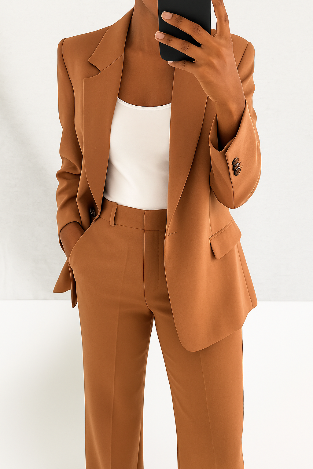 Brenda Collection | Women's Suit Blazer and Trouser Duo with Refined Silhouette | Versatile Ensemble for Professional Elegance 6