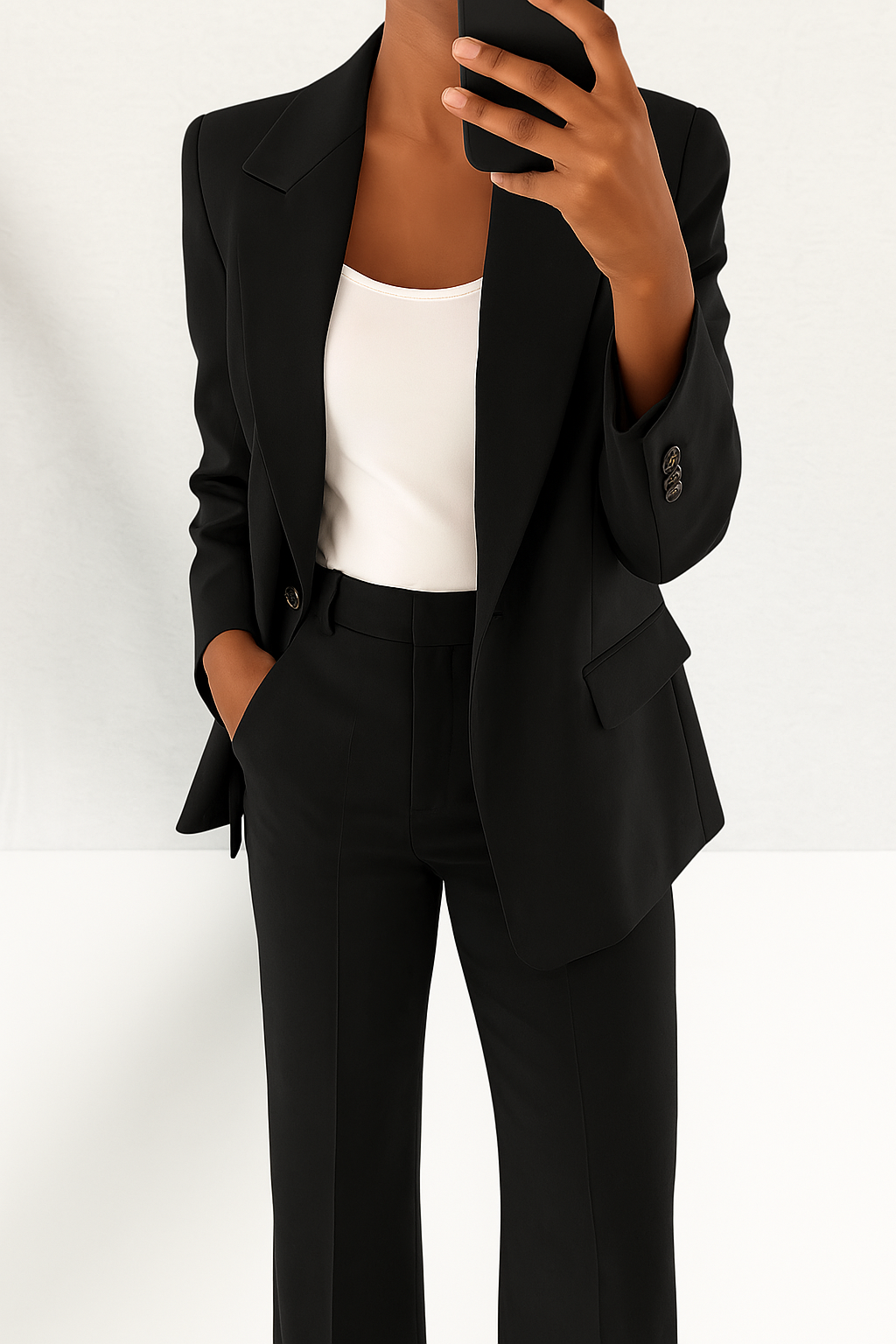 Brenda Collection | Women's Suit Blazer and Trouser Duo with Refined Silhouette | Versatile Ensemble for Professional Elegance 8