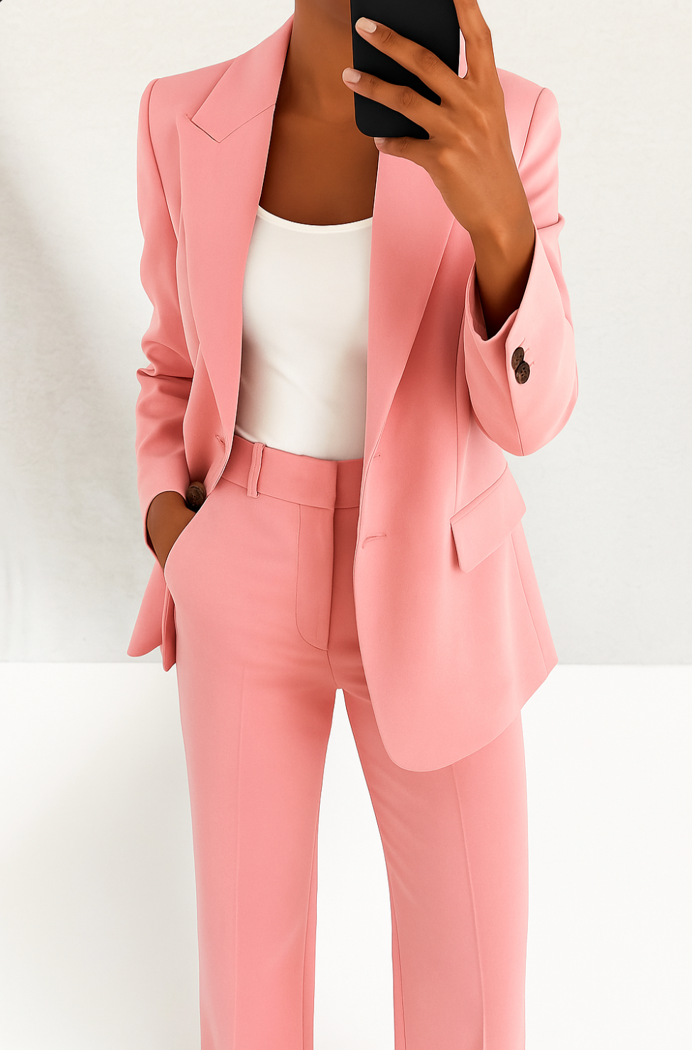 Brenda Collection | Women's Suit Blazer and Trouser Duo with Refined Silhouette | Versatile Ensemble for Professional Elegance 9