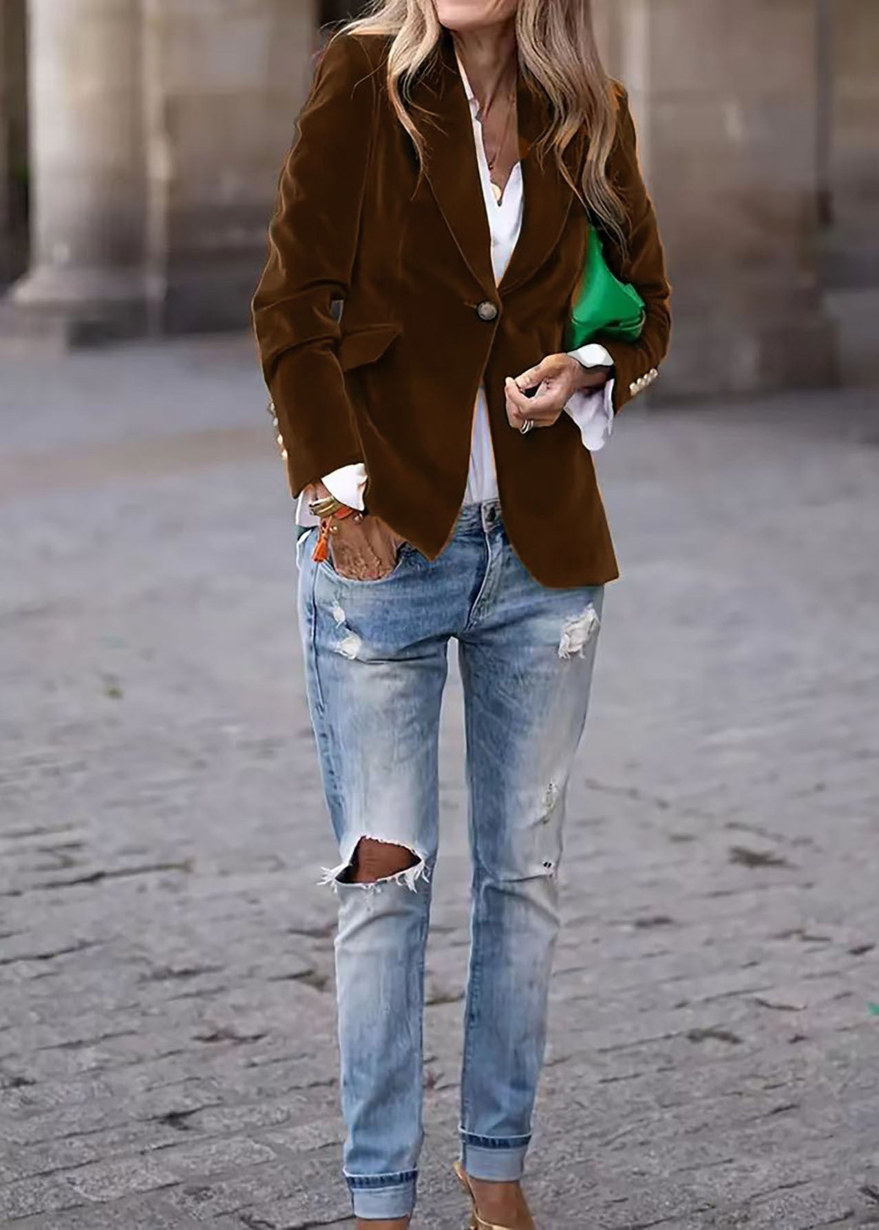 Thea | Custom-Fit Navy Blazer