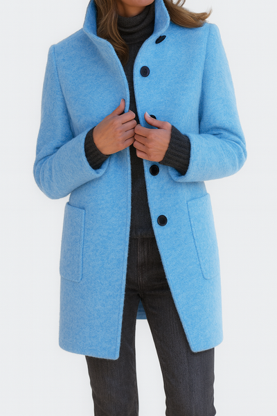 Stella | Timeless Blue Overcoat