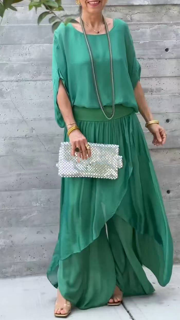 Elegant Flow Set | Plus Size Women's Outfit with Relaxed Fit | Versatile Style for Any Occasion 4