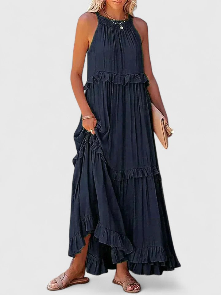 Elysia Ruffle Dress | Flowy Summer Maxi 6