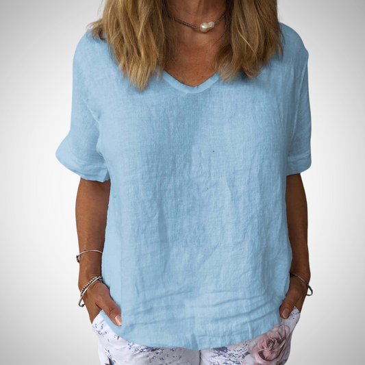 Everyday Essentials | Summer Tops for Women with Relaxed Fit | Lightweight Cotton for All-Day Comfort 0