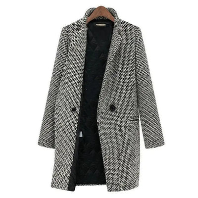 Claudia Herringbone Overcoat