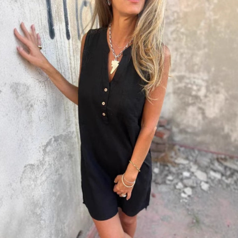 Isley Women's Dress | Classic Sleeveless Black 0