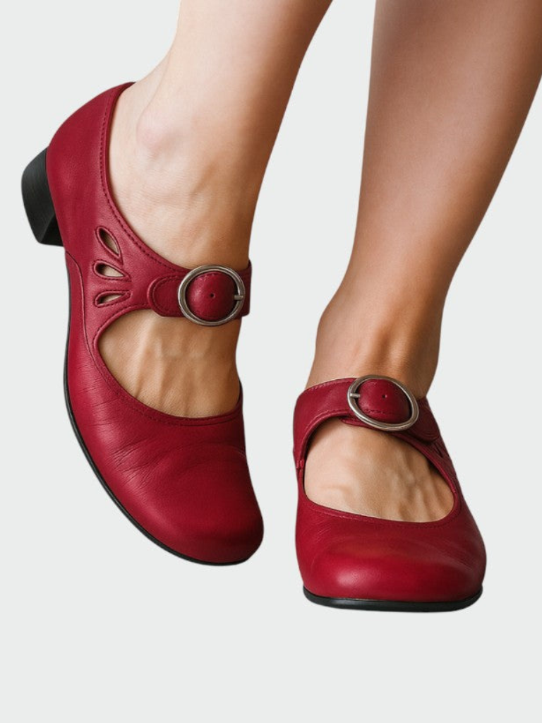 JESSICA CLASSIC BUCKLE SHOES