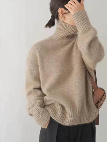 Élise – Sophisticated Cashmere Turtleneck Sweater