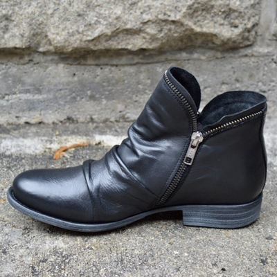 Agnete | Stylish Leather Ankle Boots