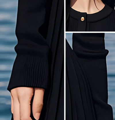 Amélie | Pleated Knit Mini Dress" can be rewritten as "Amélie | Mini Dress with Pleated Knit Design.