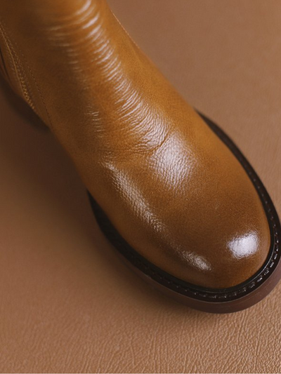 BARBARA BLOCK HEEL ANKLE BOOTS