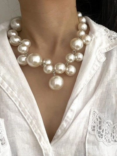 MARIA BOLD PEARL NECKLACE