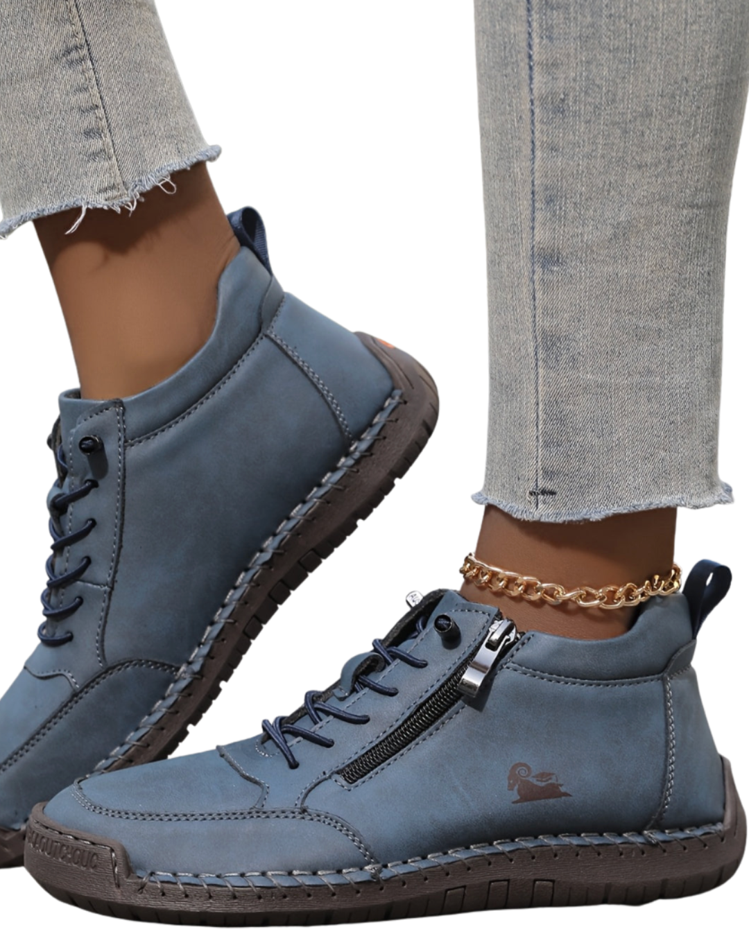 Ella | Beige Lace-Up Footwear