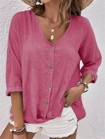 Alberte | Casual Button-Up Blouse