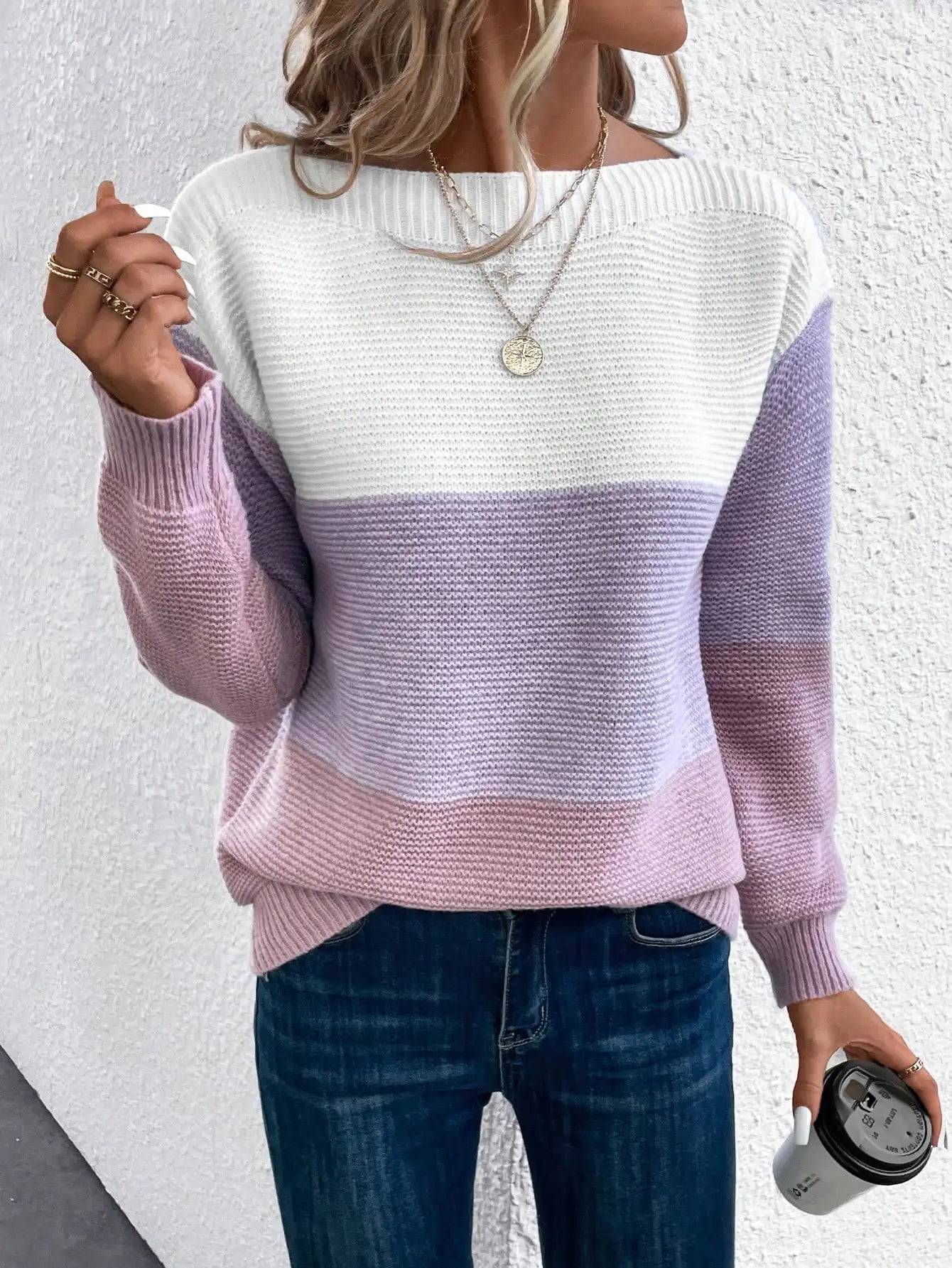 Élise – Warm Ombre Knit Sweater