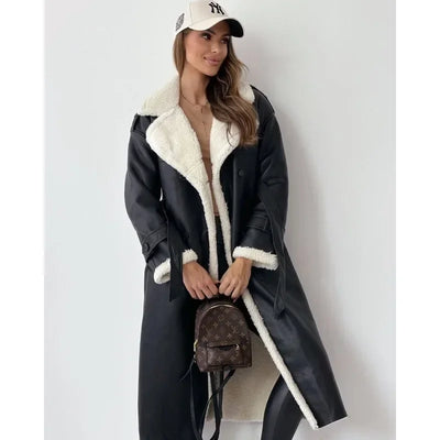 Elara | Cozy Teddy-Lined Trench Coat