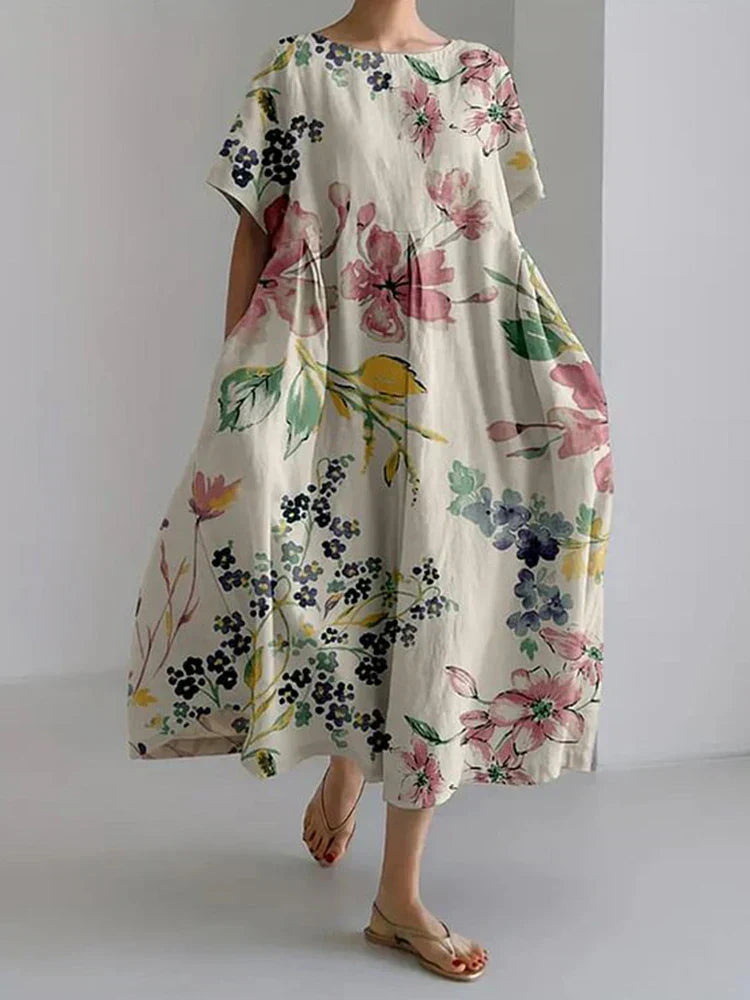 Aiko | Meadow Watercolor Dress