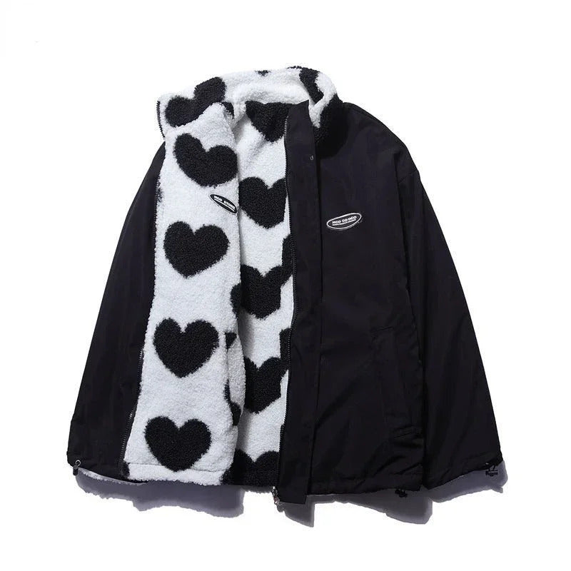 Elsie | Women's Reversible Heart Jacket